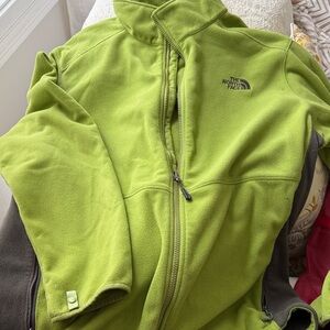 The North Face Kids Lime Green Fleece Jacket